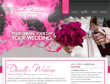 Tablet Screenshot of daniellesweddings.com